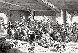 German student life in a pub, 16th Century