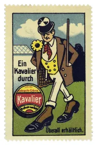German trading stamp, Ein Kavalier durch Lederputz-Creme Kavalier