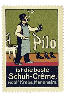 German trading stamp, Pilo ist die beste Schuh-Creme