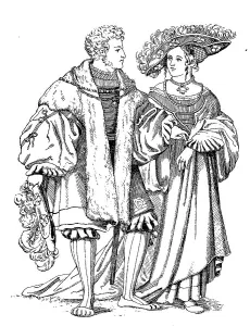 German traditional costume from 1530