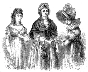German women's costumes at the time of the revolution