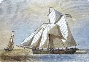 Germania, a North German research vessel that served as the main ship in the Second German North Polar Expedition in