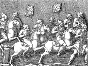 Germanic horsemen in the Roman army in the 4th century