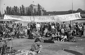 Germany, Berlin, 03. 10. 1990, foundation of the Autonomous Republic of Utopia