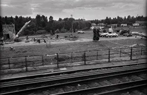 Germany, Berlin, 03.09.1992, view of the Spreebogen from the S-Bahn