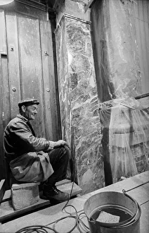 Germany, Berlin, 03.10.1991, Work on the restoration of the Berlin Cathedral