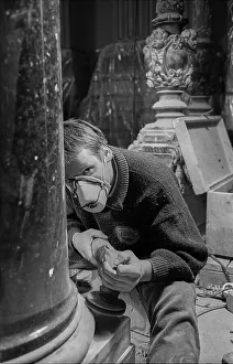 Germany, Berlin, 03.10.1991, Work on the restoration of the Berlin Cathedral