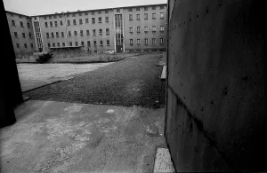 Germany, Berlin, 06.03.1992, Cell wing in the Stasi remand prison Hohenschoenhausen, Europe
