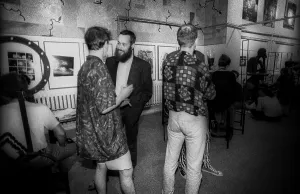 Germany, Berlin, 06.07.1991, trendy pub Silberstein in Oranienburger Strasse