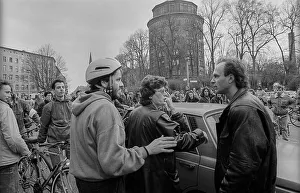 Germany, Berlin, 07.04.1991, bicycle demo