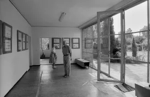 Germany, Berlin, 07.08.1991, Mies van der Rohe Haus