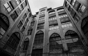 Germany, Berlin, 11.08.1991, Facade (Art Nouveau) in the Hackesche Hoefe