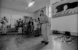 Germany, Berlin, 11.8.1992, children - performance at DOMIZIL