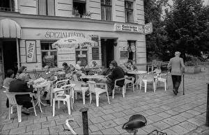 Germany, Berlin, 14/08/1991, ice cream parlour ice-cream cone