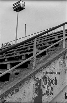 Germany, Berlin, 16.11.1991, Friesenstadion (swimming stadium) in decay
