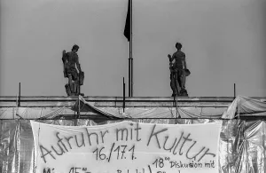 Germany, Berlin, 17.01.1991, Strike at the Humboldt University