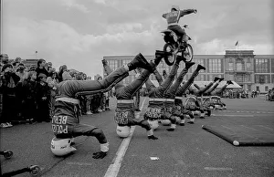 Germany, Berlin, 18.05.1991, police demonstration on Marx-Engels-Platz