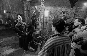 Germany, Berlin, 18.10.1991, shooting of the film The Visitor