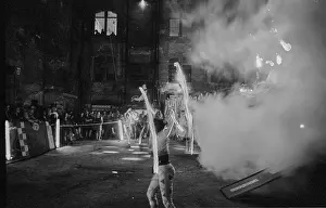 Germany, Berlin, 1.8.1992, fire artist