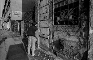 Germany, Berlin, 19 February 1992, young man in Tucholskystrasse, Europe