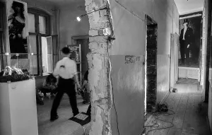 Germany, Berlin, 19.07.1992, Exhibition in the backyard of Oranienburger StraBe 32