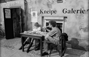 Germany, Berlin, 21.04.1991, Kellerkneipe Assel