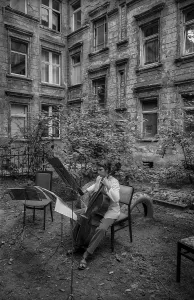 Germany, Berlin, 22.06.1992, concert in the backyard