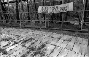 Germany, Berlin, 25.04.1992, Open-air stage in Volkspark Friedrichshain