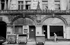 Germany, Berlin, 26 June 1991, squatted house