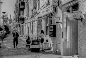 Germany, Berlin, 27 July 1991, Stargarder Strasse
