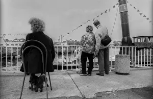 Germany, Berlin, 27.06.1991, landing stage of the Weisse Flott e in Treptower Park
