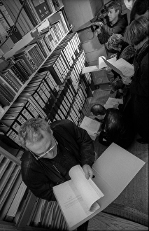 Germany, Berlin, 28 January 1992, Opening of the Matthias Domaschk Memorial Library, (in the Environmental Library), Europe