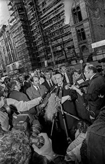 Germany, Berlin, 29.10.1990, Topping-out ceremony of the New Synagogue Berlin in Oranienburger Strasse