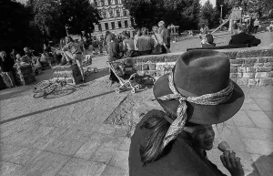 Germany, Berlin, 31.08.1991, playground Kollwitzplatz