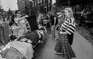 Germany, Dresden, 22.06.1991, City Festival of the Colourful Republic of Neustadt (Dresden)