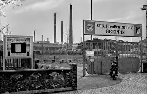 Germany, Greppin, 31/03/1992, village between Wolfen and Bitterfeld