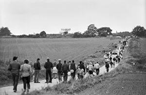 Germany, Osterne, 12.11.1991, Open day in a former missile site of the NVA