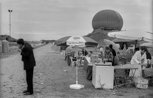 Germany, Osterne, 12.11.1991, Open day in a former missile site of the NVA
