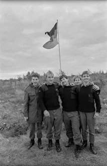 Germany, Osterne, 12.11.1991, Open day in a former missile site of the NVA