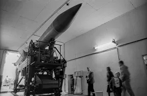 Germany, Osterne, 12.11.1991, open day in a former NVA missile site (now Bundeswehr)