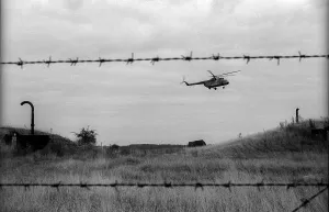 Germany, Osterne, 12.11.1991, open day in a former NVA missile site (now Bundeswehr)