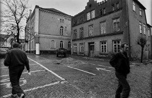 Germany, Sternberg, 12.01.1992, Street scene in Sternberg / Mecklenburg, Europe