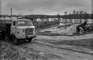 Germany, Sternberg, 12.01.1992, W50, silo, near Sternberg / Mecklenburg, Europe