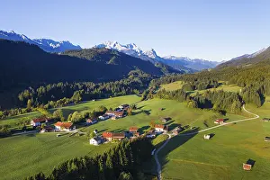 Framed Print : Gerold near Krun and Wetterstein range