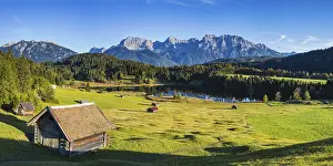 Category Mountain Landscapes Prints: Geroldsee, behind it the Karwendel Mountains