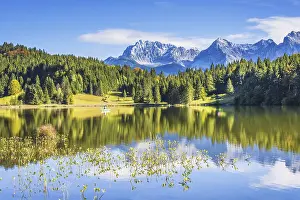 Category Mountain Landscapes Prints: Geroldsee, behind it the Karwendel mountains