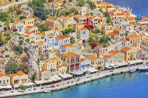 Gialos harbour, high angle view
