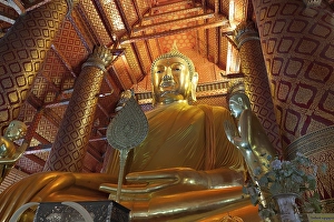 Category Buddhism Prints: Giant Buddha in Wat Phanan Choeng temple