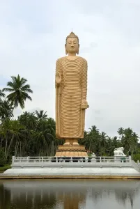 Category Buddhism Prints: Giant standing Buddha figure near Hikkaduwa