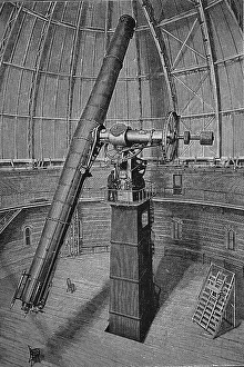 Giant telescope at the Nerkes observatory
